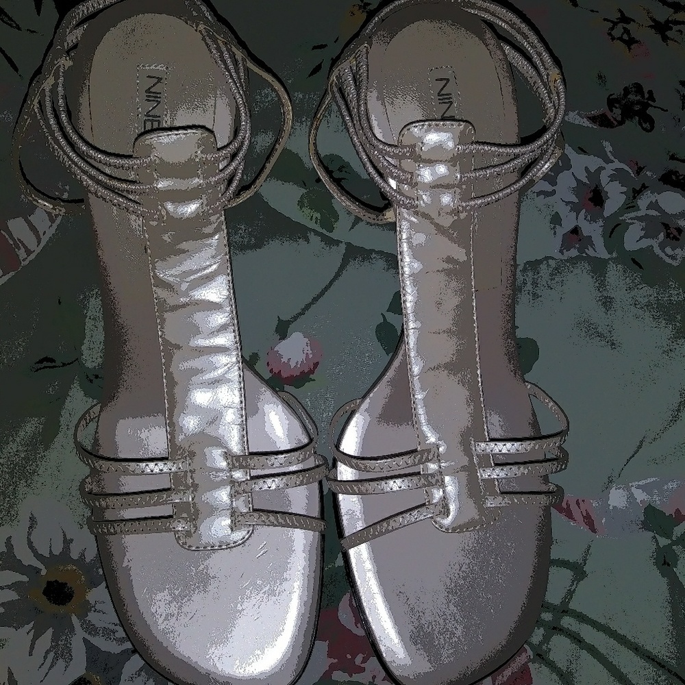 New Ladies Taupe Nine West Gladiator Style Sandals